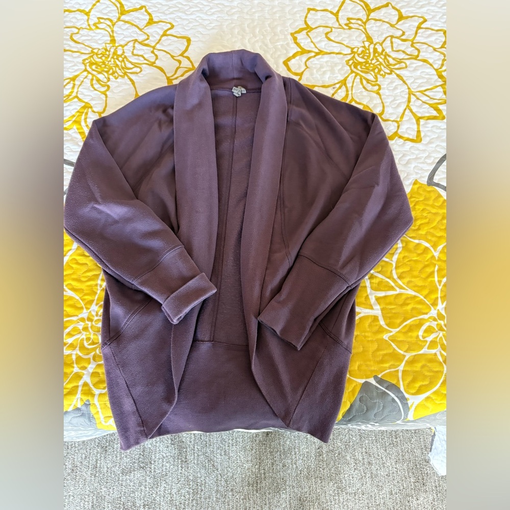 Caslon Women's Purple Sweatshirt Drape